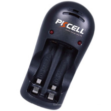 PKCELL marca 2 carregador de bateria de slot 8126 para bateria AA AAA 9V